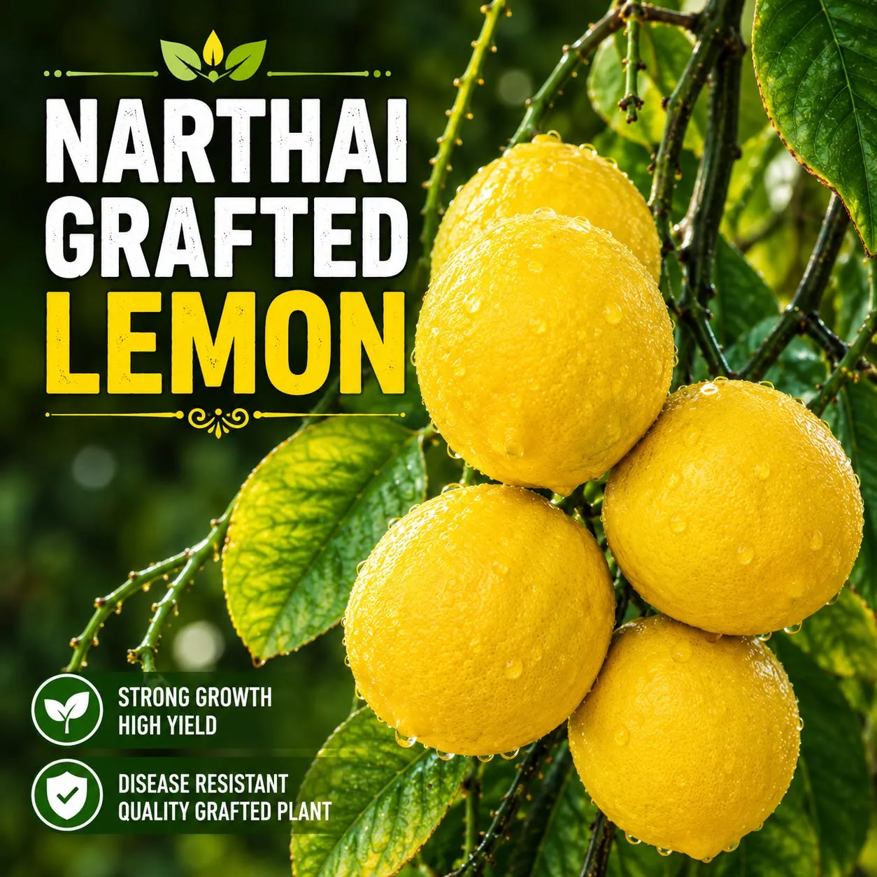Balaji lemon - Narthai Grafted (பாலாஜி ஒட்டு எலுமிச்சை )