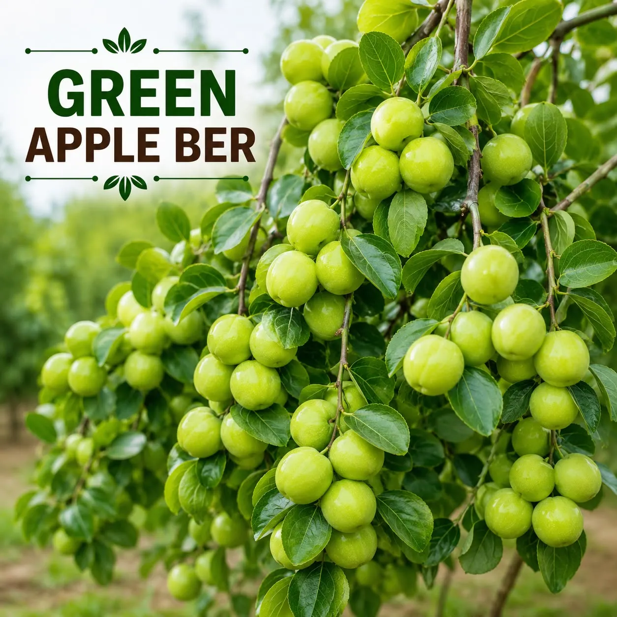 Green Apple Ber (பச்சை சீமை இலந்தை )
