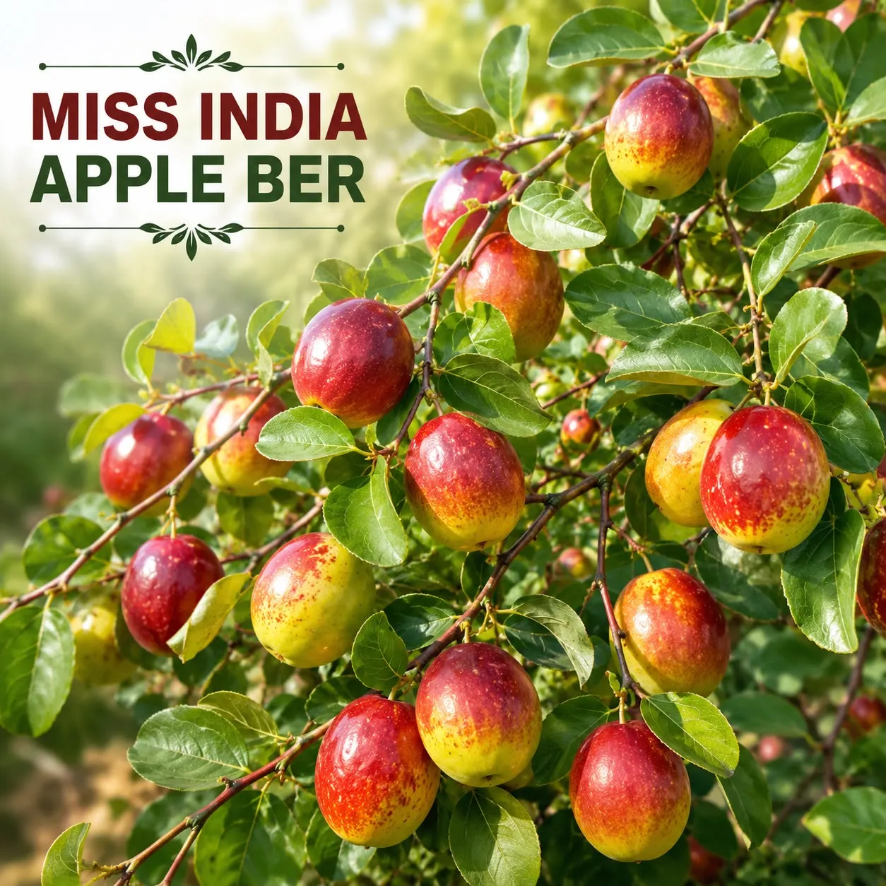 Miss India Apple Ber (மிஸ் இந்தியா சிவப்பு இலந்தை )
